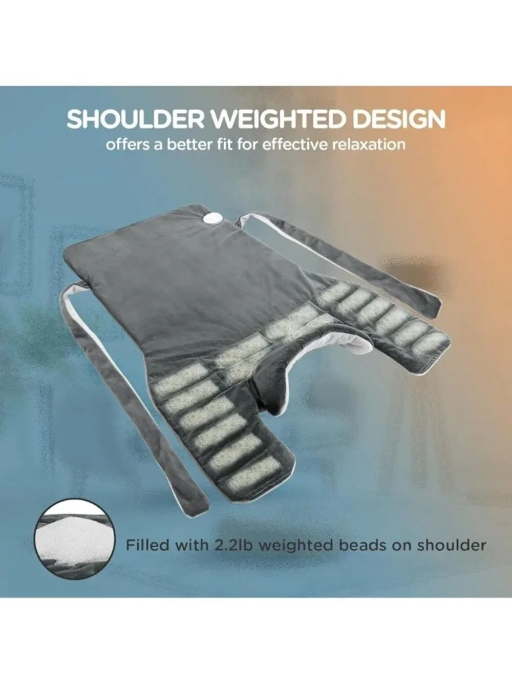 Comfytemp Weighted Heating Pad for Neck and Shoulders, 2.2lb Large Electric